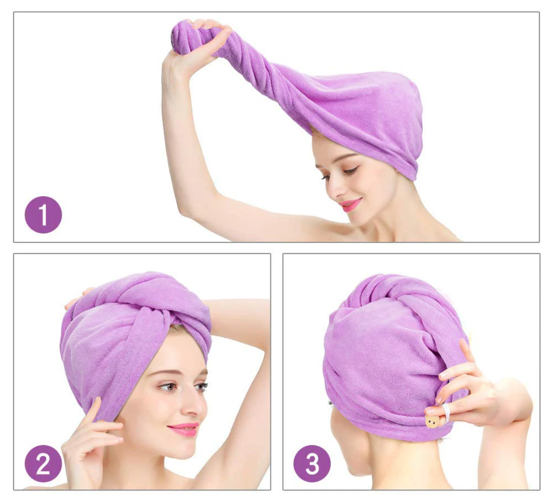 Toalla secado rápido para el cabello